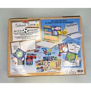 Melissa & Doug Schooltime Classroom Playset with Desk and Stickers Ages 4+